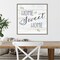 Farmhouse Sign I Home Sweet Home by Cynthia Coulter 22-in. W x 22-in. H. Canvas Wall Art Print Framed in Grey